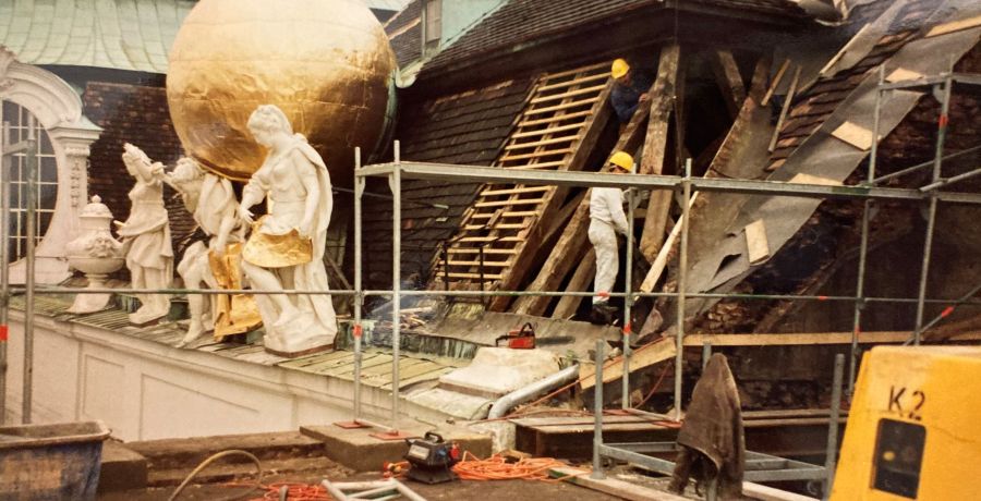 Brand Redoutensaal-Wiederaufbau 1992-1997-Dach