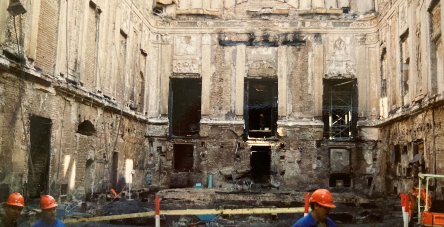 Brand Redoutensaal-Wiederaufbau 1992-1997-großer Redoutensaal