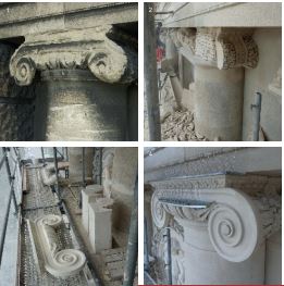 Naturhistorisches Museum Restaurierung eines Säulenkapitels