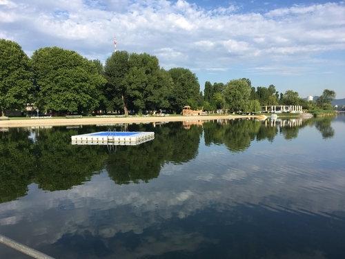 Wasserfläche im Bundesbad Alte Donau