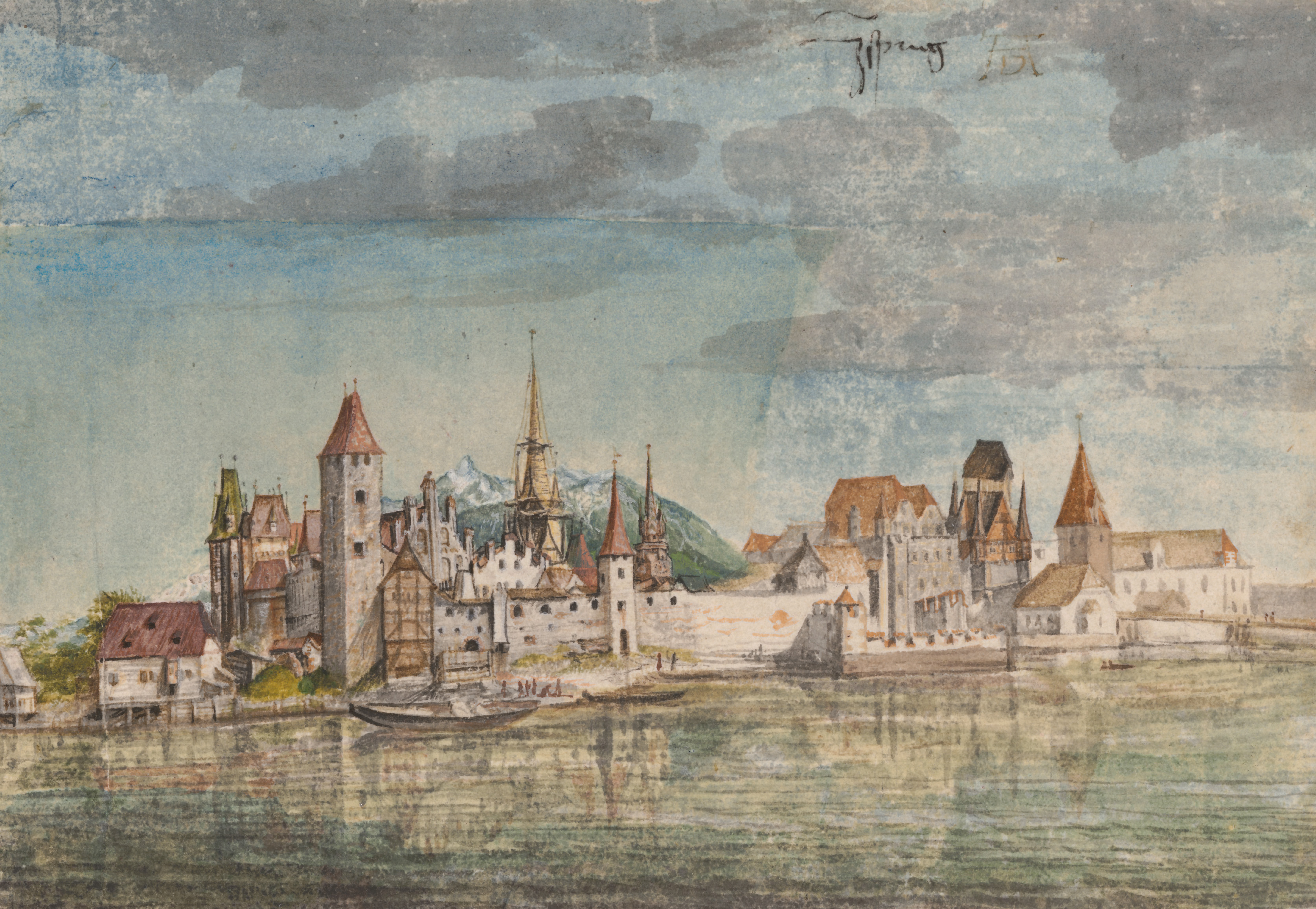 Albrecht Dürer, Innsbruck von Norden, ©Albertina, Wien